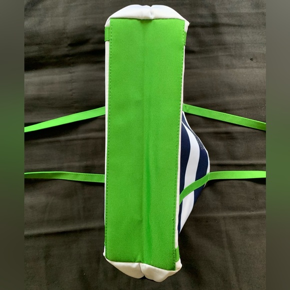 Clinique X Kate Spade Navy Blue and White Striped Tote Bag - Picture 8 of 12